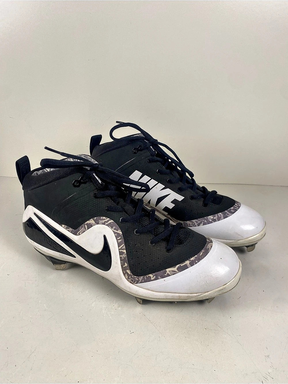 Nike Force Zoom Trout 4 Baseball Metal Cleats Black & White Size 11